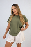 Ruffle Short Sleeve Top