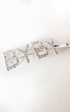 Slogan Diamante Detail Hair Clip