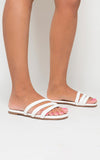 Comfy Flat Sandals with Multiple Thick Straps Sandals