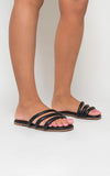 Comfy Flat Sandals with Multiple Thick Straps Sandals