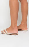 Comfy Flat Sandals with Multiple Thick Straps Sandals