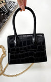 Croc Print Handbag