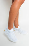 Rhinestone Decor Slip On Sock Trainers