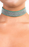 Suede Diamante Choker