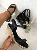 Strappy Wedge Heel Sandals