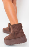 Thick Heel Platform Boots