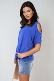 Pearl Cold Shoulder Top