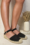 Closed Toe Ankle Strap Espadrille Sandals