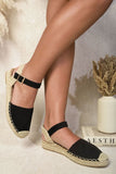 Closed Toe Ankle Strap Espadrille Sandals