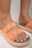 Buckled Double Strap Sandals