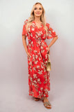 Floral Wrap Maxi Dress