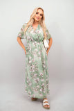 Floral Wrap Maxi Dress