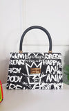 Graffiti Print Handbag