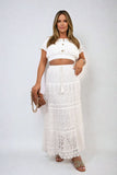 Tiered Lace Maxi Skirt