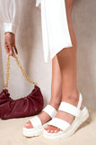 Chunky Flatform Ankle Strap Sandals