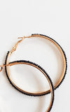 Beaded Hoop Earrings