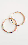 Beaded Hoop Earrings