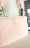 Faux Fur Shoulder Bag with Fluffy Strap