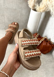 Double Crochet Strap Crochet Chunky Sandals