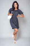 Knot Cuff Off Shoulder Mini Dress