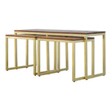 Chunky Gold Table Set of 3-6