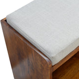 Mud Linen Pull out Shoe Bench-4