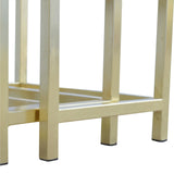 Chunky Gold Stool Set of 3-8