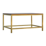 Rectangle Gold Coffee Table-7