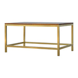 Rectangle Gold Coffee Table-1