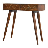 Geometric Brass Console Table-7