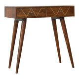 Geometric Brass Console Table-1