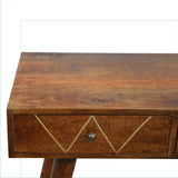 Geometric Brass Console Table-4