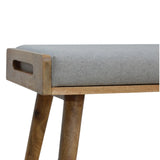 Grey Tweed Tray Style Footstool-4