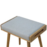 Grey Tweed Tray Style Footstool-3