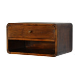 Chestnut Curve Floating Bedside-1