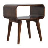 Curved Open Chestnut Bedside-3