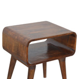 Curved Open Chestnut Bedside-4