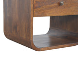 Chestnut Curved Edge Bedside-4