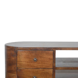 Chestnut Rounded Entertainment Unit-6