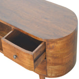 Chestnut Rounded Entertainment Unit-5