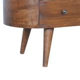 Chestnut Rounded Entertainment Unit-7