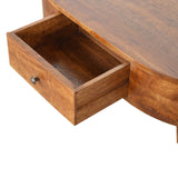 Chestnut Rounded Coffee Table-6